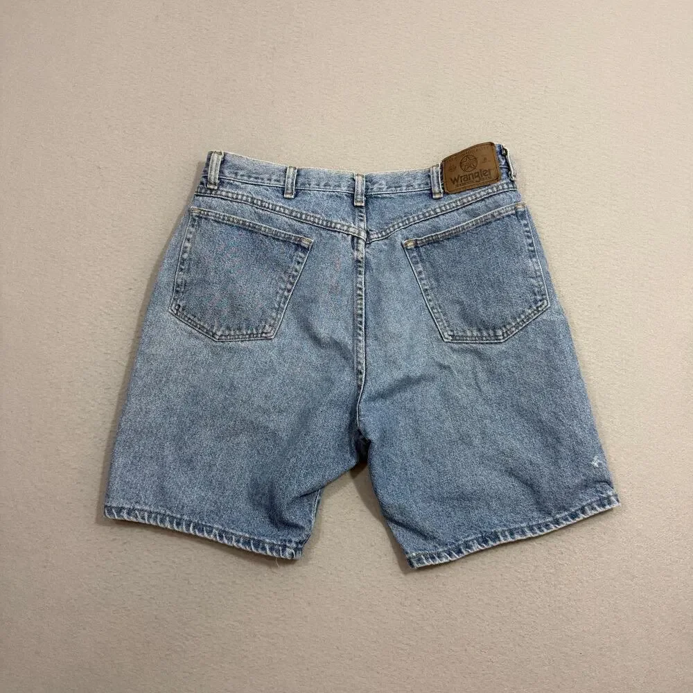 Vintage Wrangler Carpenter Jean Shorts Men's 33 Blue 9